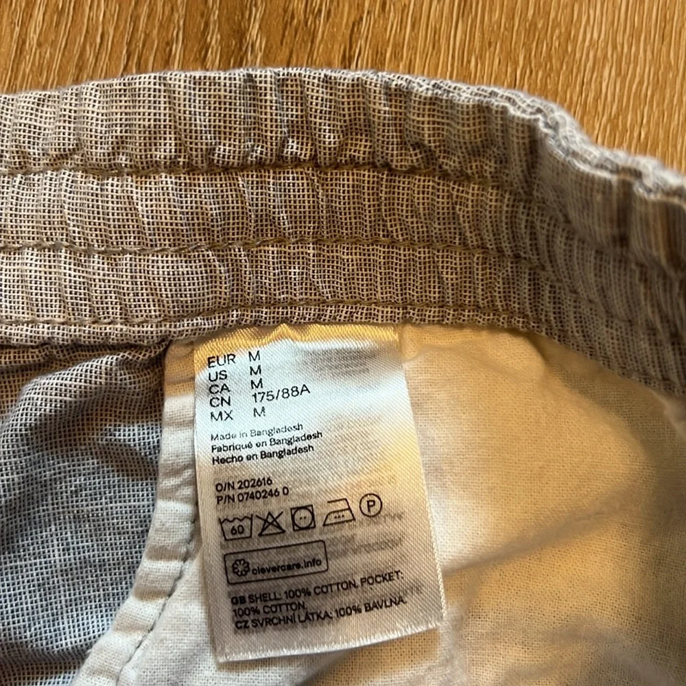 H&M Regular elastic Standard Grey 100% Cotton casual pants Medium